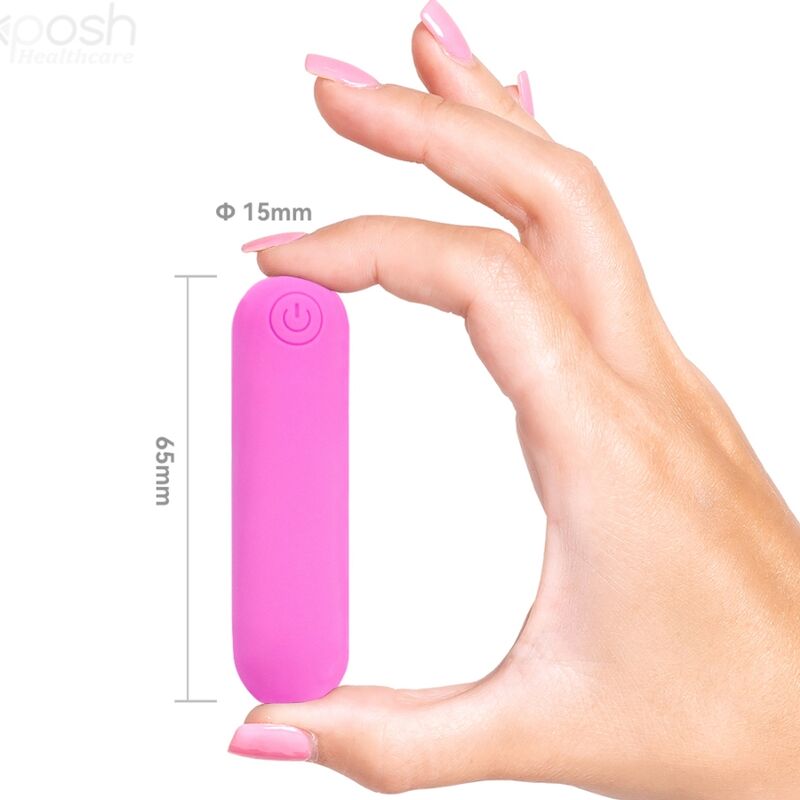 ARMONY - SPLASH HEHE VIBRATOR BULLET SILICONE 10 VIBRATIONS 65 X 15 CM PINK - My naughty haven #