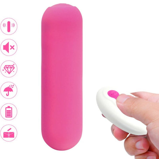 ARMONY - SPLASH JOIE VIBRATOR BULLET SILICONE REMOTE CONTROL 10 VIBRATIONS 75 X 19 CM PINK - My naughty haven #