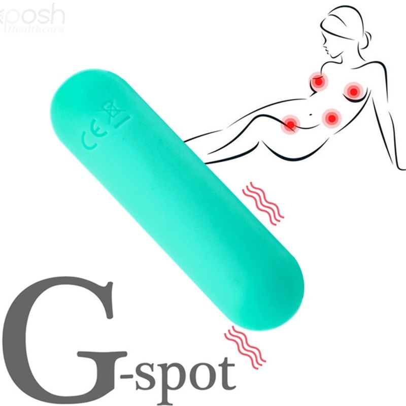 ARMONY - SPLASH JOLINE VIBRATOR BULLET SILICONE REMOTE CONTROL 10 VIBRATIONS 65 X 15 CM GREEN - My naughty haven #