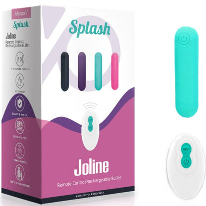 ARMONY - SPLASH JOLINE VIBRATOR BULLET SILICONE REMOTE CONTROL 10 VIBRATIONS 65 X 15 CM GREEN - My naughty haven #
