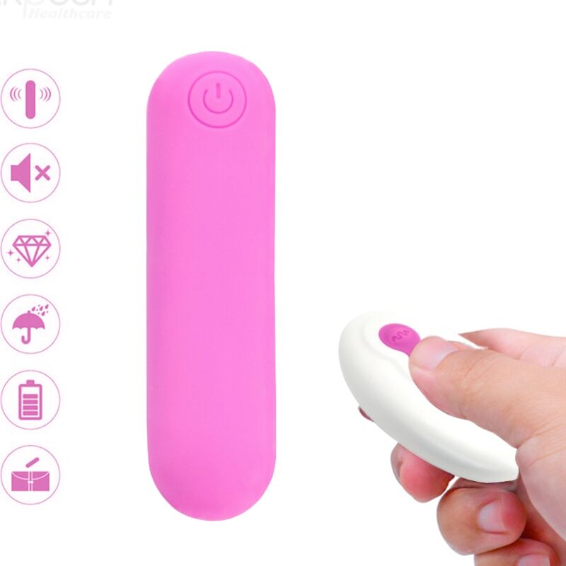 ARMONY - SPLASH JOLINE VIBRATOR BULLET SILICONE REMOTE CONTROL 10 VIBRATIONS 65 X 15 CM PINK - My naughty haven #