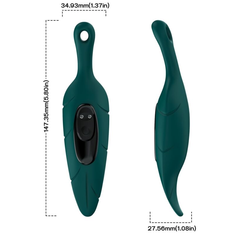 ARMONY - STIMULATOR & VIBRATOR LEAF GREEN - My naughty haven #