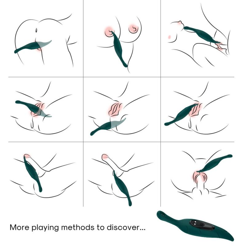ARMONY - STIMULATOR & VIBRATOR LEAF GREEN - My naughty haven #