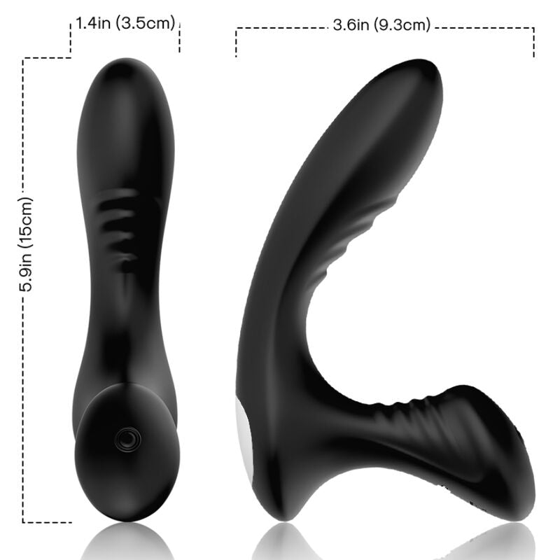 ARMONY - STORM VIBRATOR ANAL PROSTATE & PLUG REMOTE CONTROL BLACK - My naughty haven #