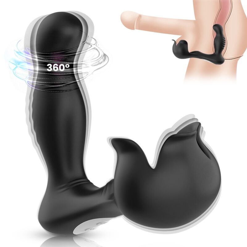 ARMONY - SURROUND VIBRATOR ANAL & STIMULATOR TESTICULOS REMOTE CONTROL BLACK - My naughty haven #