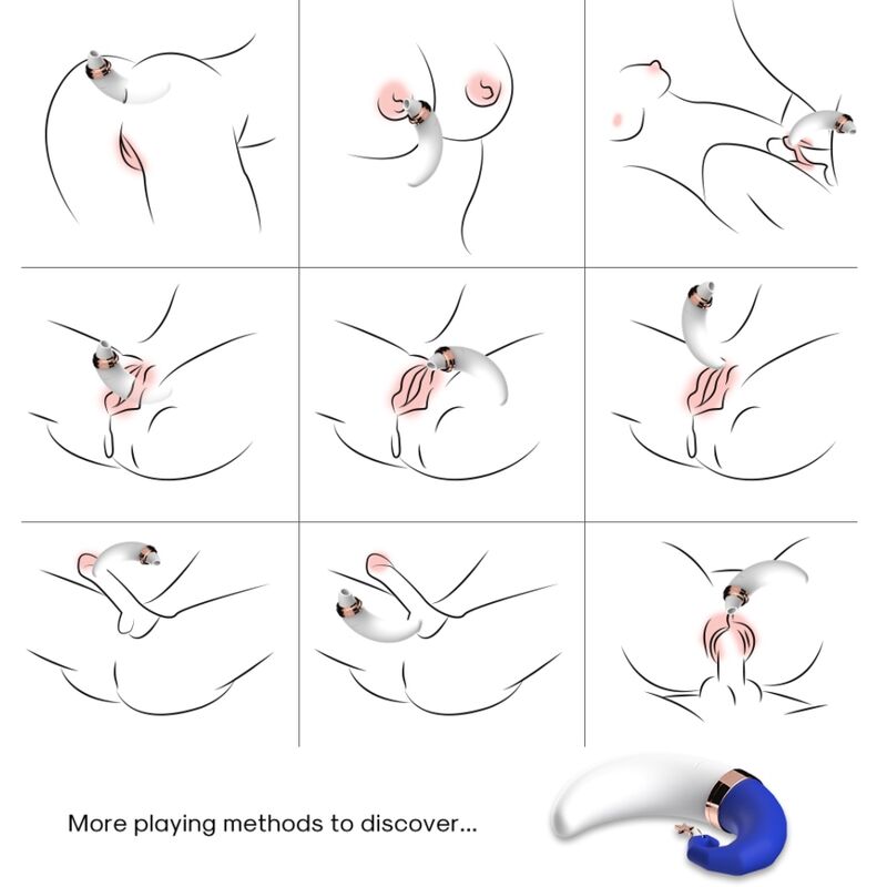ARMONY - SWEETMOON CLITORIS & G-SPOT SUCTION BLUE - My naughty haven #