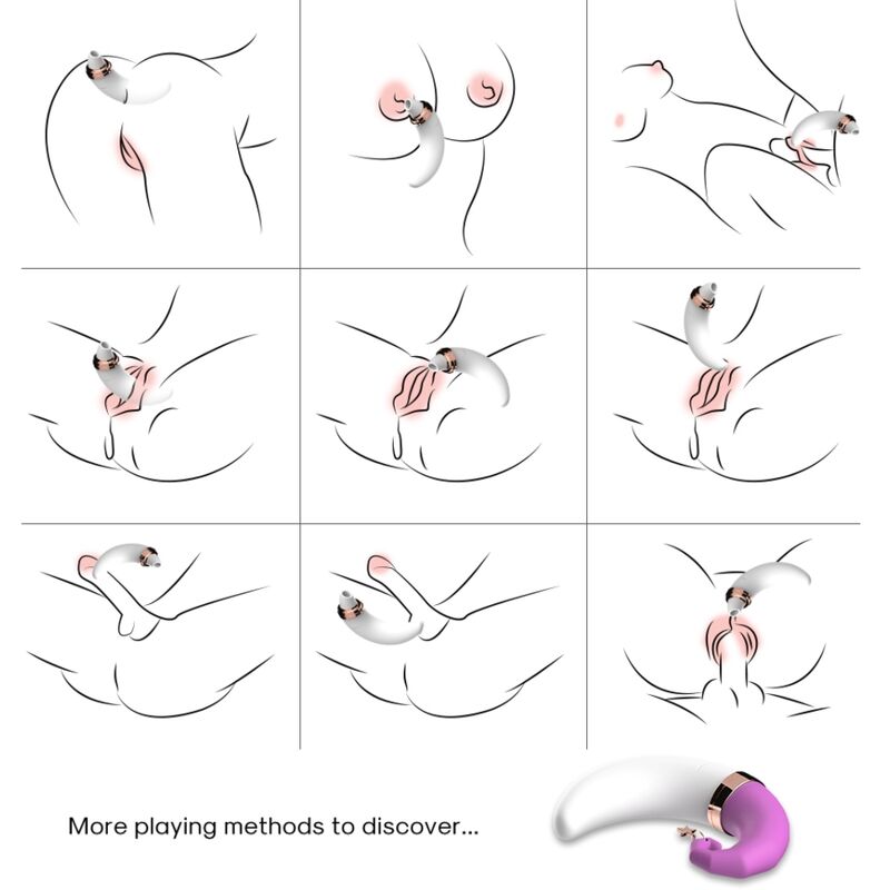 ARMONY - SWEETMOON CLITORIS & G-SPOT SUCTION CUP PINK - My naughty haven #