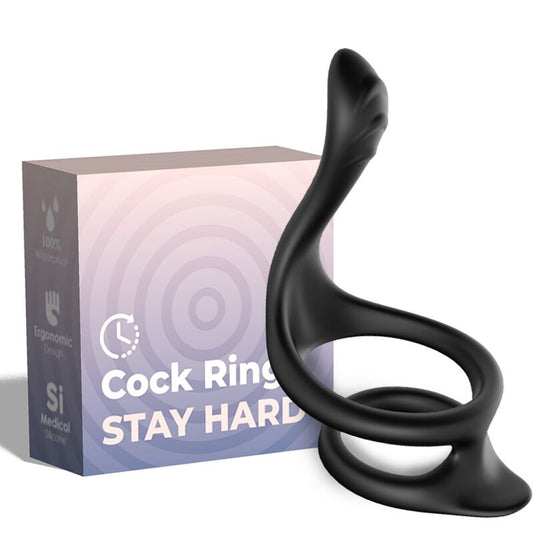 ARMONY - TAIL DOUBLE ANAL RING BLACK - My naughty haven #