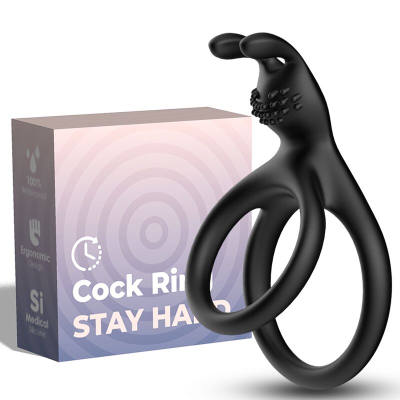 ARMONY - TENSY DOUBLE RABBIT RING BLACK - My naughty haven #