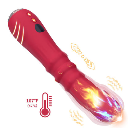 ARMONY - THERMO-ADJUSTABLE POINT A STIMULATOR VIBRATOR DILDO RED - My naughty haven #