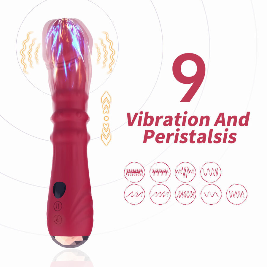 ARMONY - THERMO-ADJUSTABLE POINT A STIMULATOR VIBRATOR DILDO RED - My naughty haven #