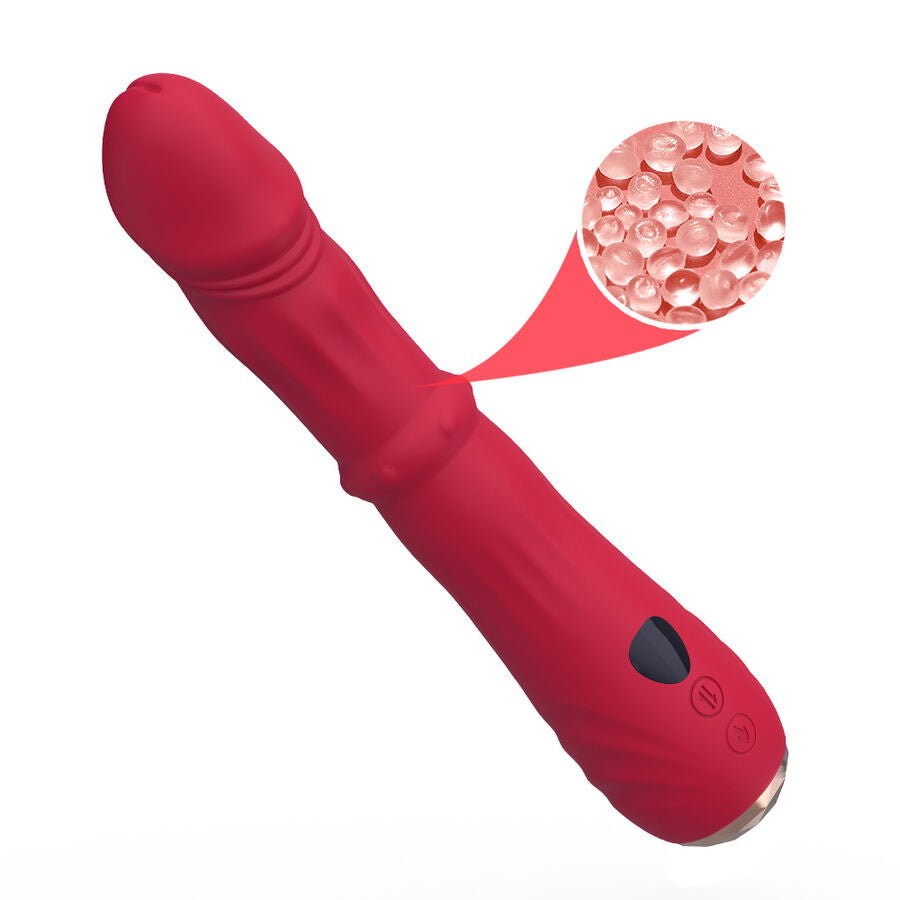 ARMONY - THERMO-ADJUSTABLE POINT A STIMULATOR VIBRATOR DILDO RED - My naughty haven #