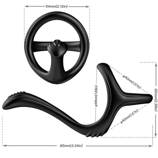 ARMONY - TREASURE DOUBLE ANAL RING BLACK - My naughty haven #
