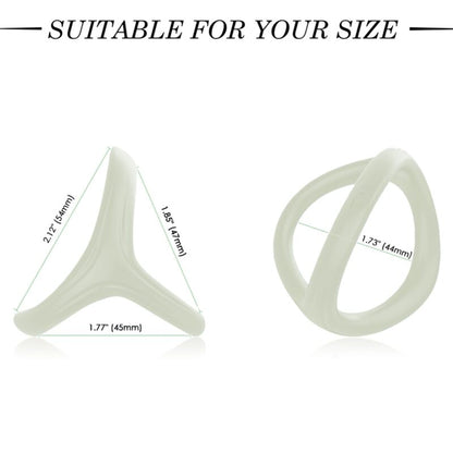 ARMONY - TRESOR DOUBLE SILICONE RING LUMINOUS - My naughty haven #