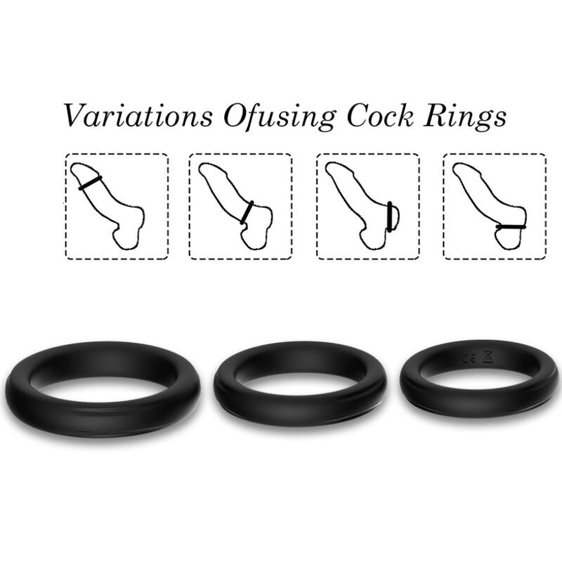 ARMONY - TRIPLE SILICONE RING LUMINOUS - My naughty haven #