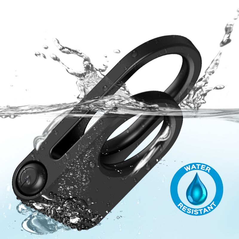 ARMONY - TWINS DOUBLE VIBRATOR RING FOR COUPLES BLACK - My naughty haven #