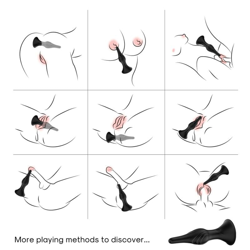 ARMONY - VIBRATOR & ANAL PLUG REMOTE CONTROL BLACK - My naughty haven #