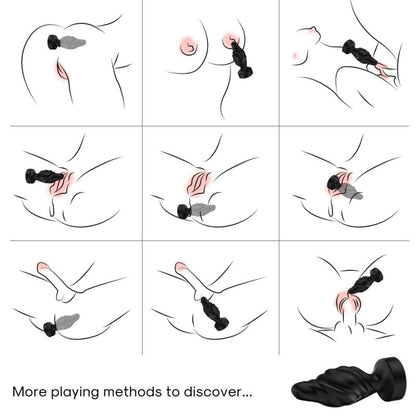 ARMONY - VIBRATOR & ANAL PLUG REMOTE CONTROL BLACK - My naughty haven #