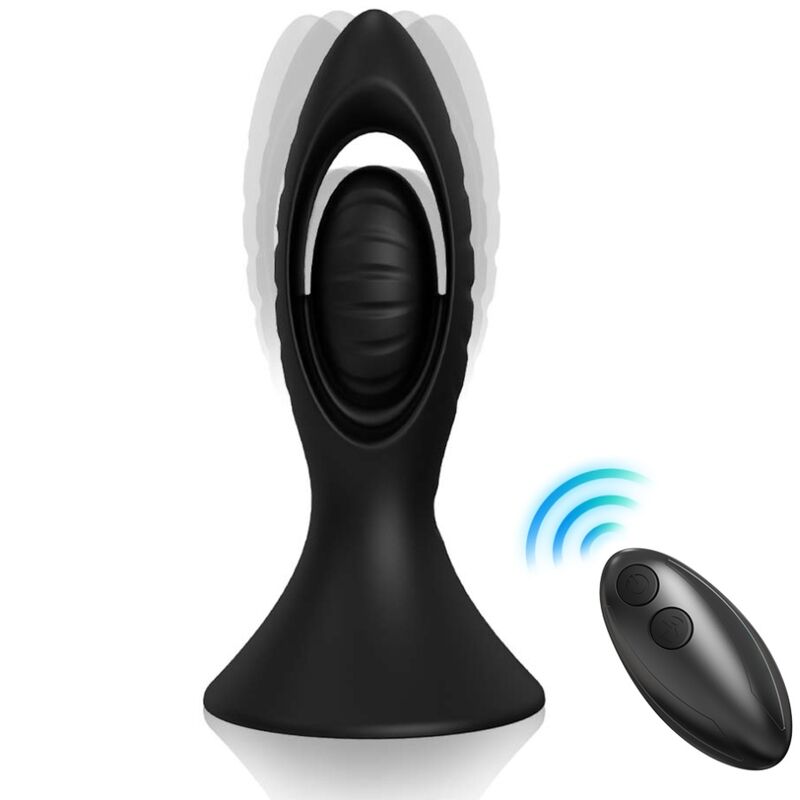 ARMONY - VIBRATOR & ANAL PLUG SILICONE BLACK - My naughty haven #