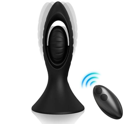 ARMONY - VIBRATOR & ANAL PLUG SILICONE BLACK - My naughty haven #