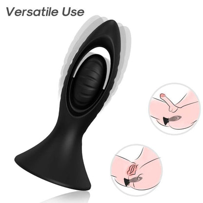 ARMONY - VIBRATOR & ANAL PLUG SILICONE BLACK - My naughty haven #