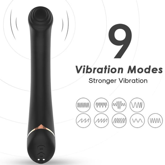 ARMONY - VIBRATOR FALT HEAD SILICONE BLACK - My naughty haven #