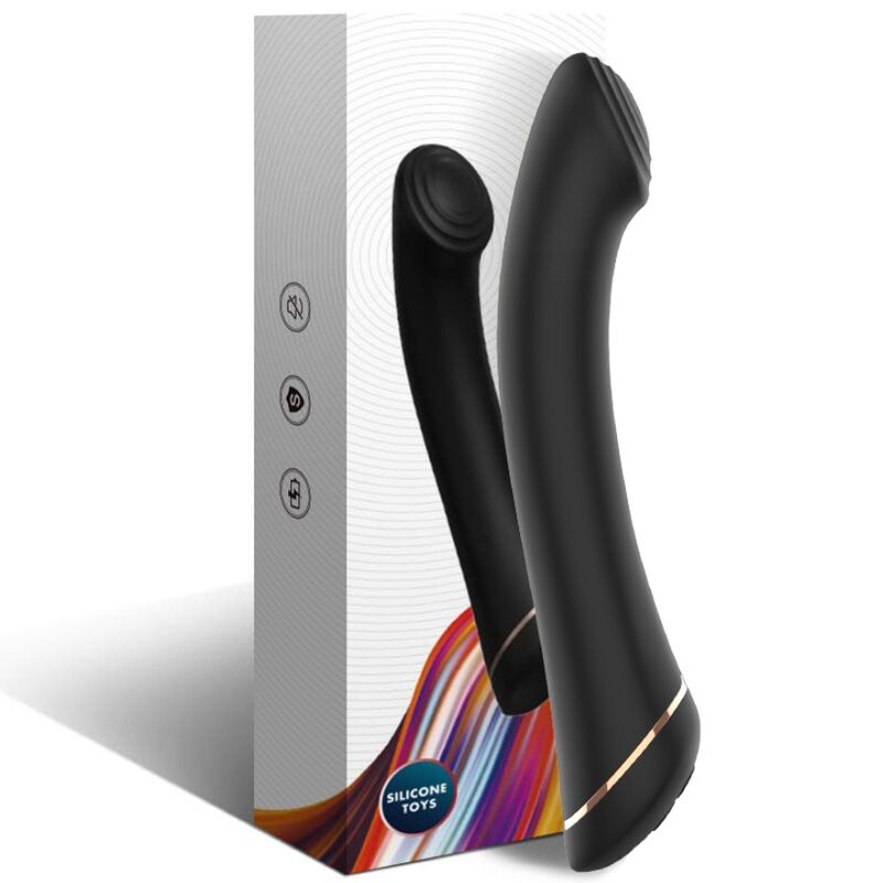 ARMONY - VIBRATOR FALT HEAD SILICONE BLACK - My naughty haven #