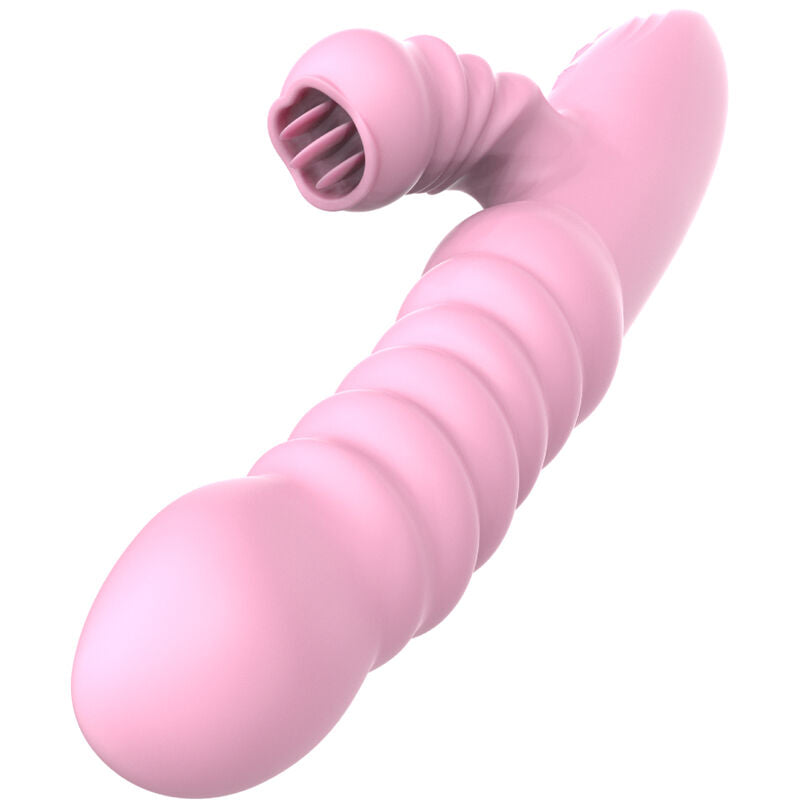 ARMONY - VIBRATOR MULTIFUNCTION WITH STIMULATING TONGUE HEAT EFFECT PINK - My naughty haven #