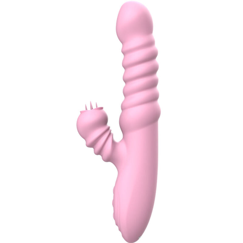 ARMONY - VIBRATOR MULTIFUNCTION WITH STIMULATING TONGUE HEAT EFFECT PINK - My naughty haven #