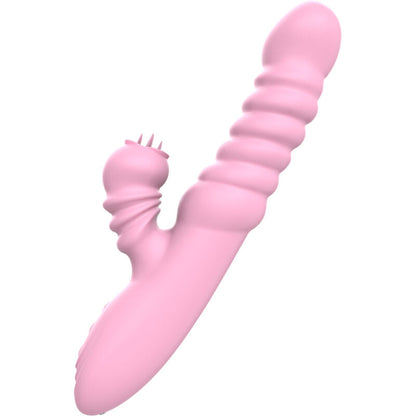 ARMONY - VIBRATOR MULTIFUNCTION WITH STIMULATING TONGUE HEAT EFFECT PINK - My naughty haven #