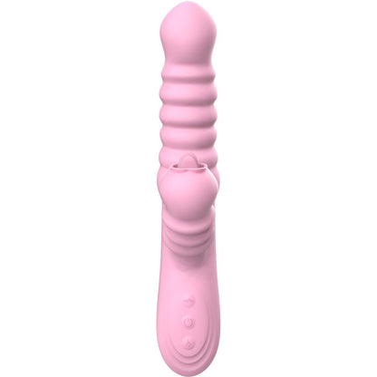 ARMONY - VIBRATOR MULTIFUNCTION WITH STIMULATING TONGUE HEAT EFFECT PINK - My naughty haven #