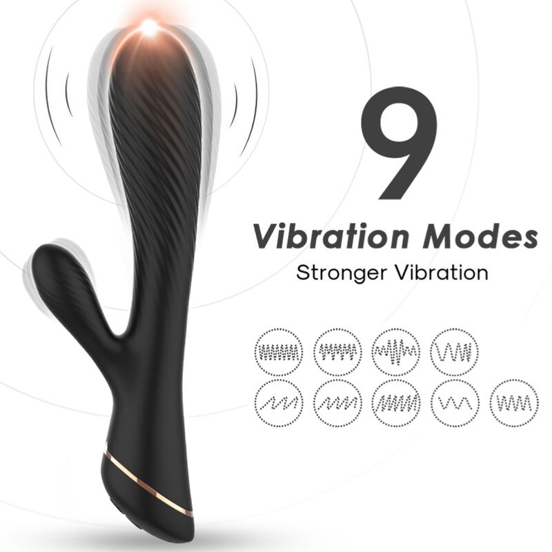 ARMONY - VIBRATOR RABBIT SILICONE BLACK - My naughty haven #