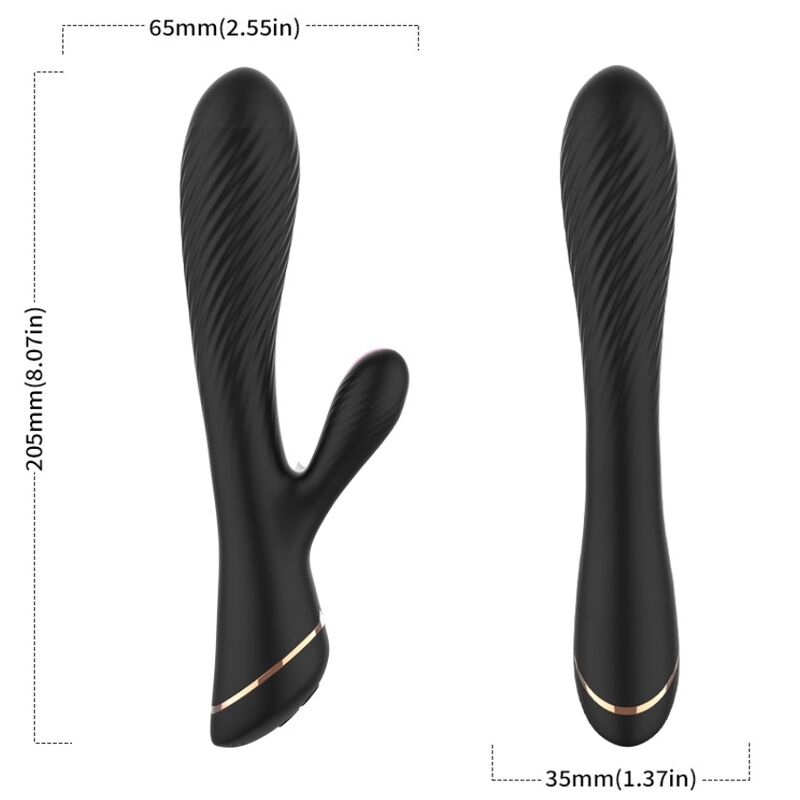 ARMONY - VIBRATOR RABBIT SILICONE BLACK - My naughty haven #