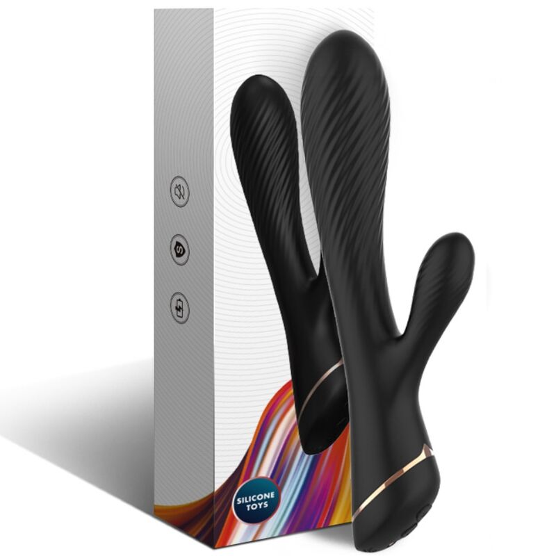 ARMONY - VIBRATOR RABBIT SILICONE BLACK - My naughty haven #