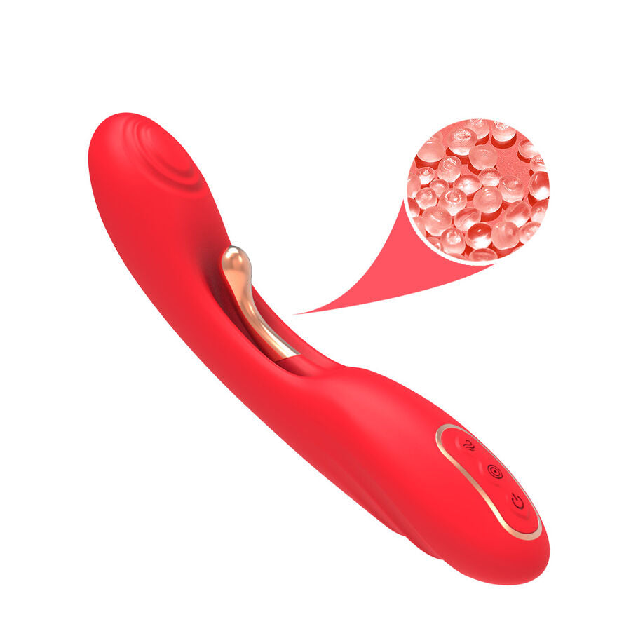 ARMONY - VIBRATOR WITH OSCILLATING TONGUE RED - My naughty haven #