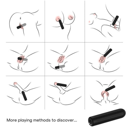ARMONY - WARHEAD VIBRATOR BULLET BLACK 2 CM x 8.8 CM - My naughty haven #