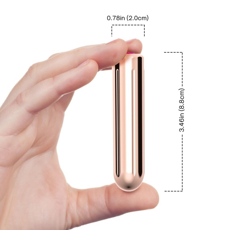 ARMONY - ВИБРАТОР ЗА БОЕНА ГЛАВА, ЗЛАТИСТ 2 СМ x 8,8 СМ