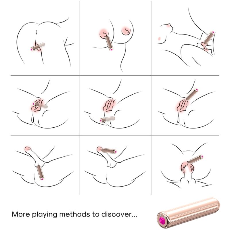 ARMONY - WARHEAD VIBRATOR BULLET GOLDEN 2 CM x 8.8 CM - My naughty haven #