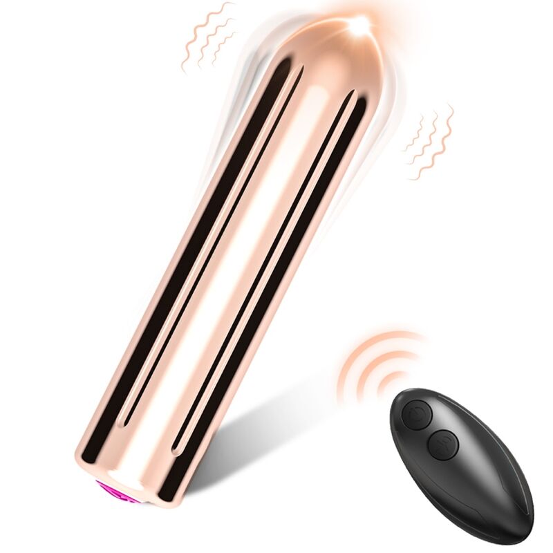 ARMONY - WARHEAD VIBRATOR BULLET REMOTE CONTROL GOLDEN 2 CM X 8.8 CM - My naughty haven #