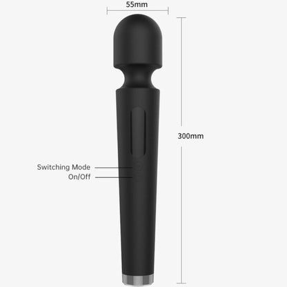 ARMONY - X POWER LARGE MASSAGER & VIBRATOR 7 VIBRATIONS BLACK - My naughty haven #