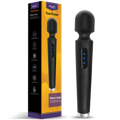 ARMONY - X POWER LARGE MASSAGER & VIBRATOR 7 VIBRATIONS BLACK - My naughty haven #