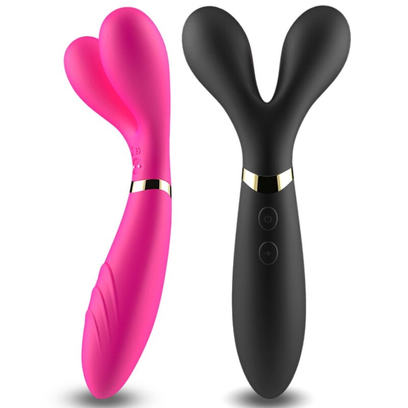 ARMONY - Y-WAND MASSAGER & VIBRATOR DOUBLE HEAD BLACK - My naughty haven #