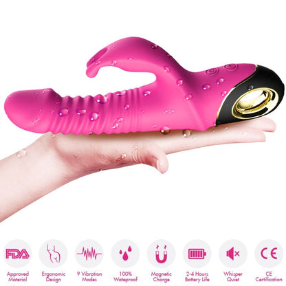 ARMONY - ZING DILDO VIBRATOR RABBIT FUCHSIA - My naughty haven #