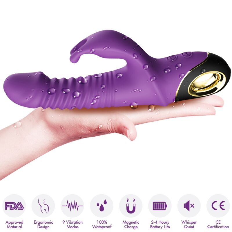 ARMONY - ZING DILDO VIBRATOR RABBIT PURPLE - My naughty haven #