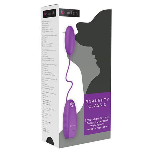 B SWISH - BNAUGHTY CLASSIC VIBRATING BULLET PURPLE - My naughty haven #