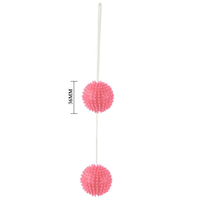 BAILE - A DEEPLY PLEASURE PINK TEXTURED BALLS 3.6 CM - My naughty haven #