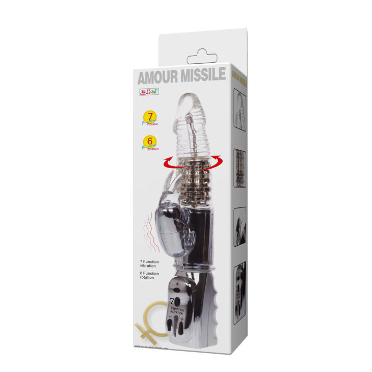 BAILE - AMOUR MISSILE TRANSPARENT ROTATOR 26.5 CM - My naughty haven #