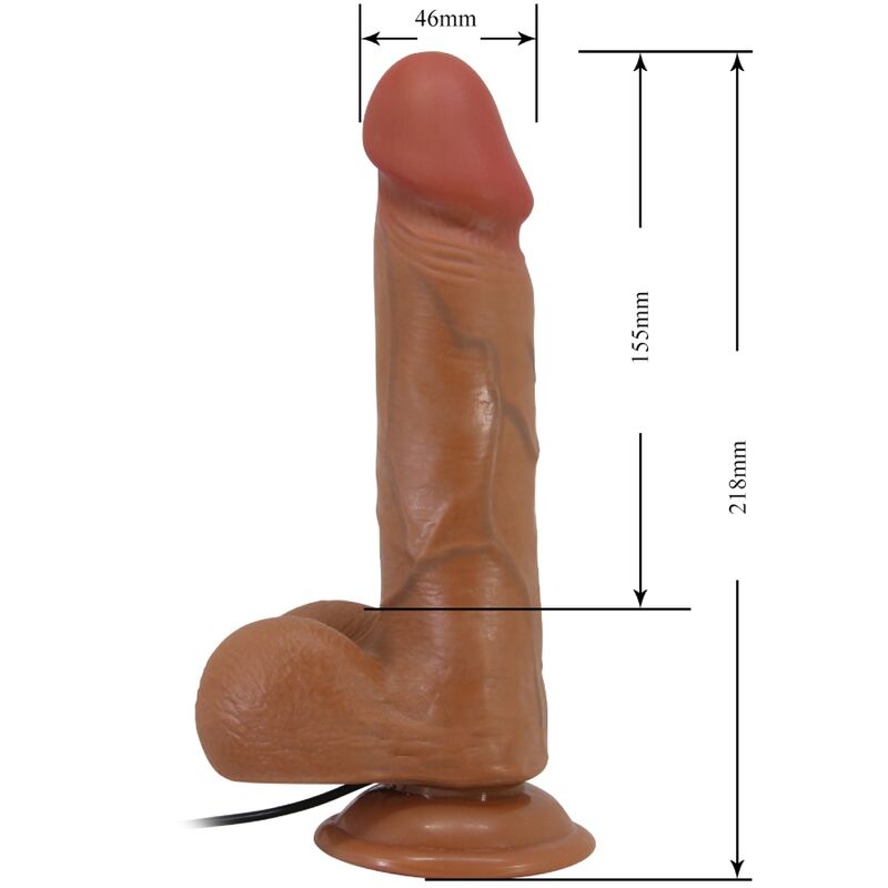 BAILE - BAHAMUT REALISTIC VIBRATOR 21.8 CM FLESH REMOTE CONTROL - My naughty haven #