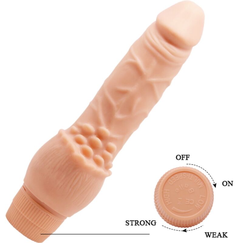 BAILE - BARBARA REALISTIC VIBRATOR 19.5 CM FLESH - My naughty haven #