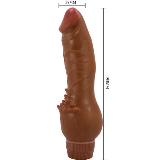 BAILE - BARBARA REALISTIC VIBRATOR 19.5 CM MULATTO - My naughty haven #